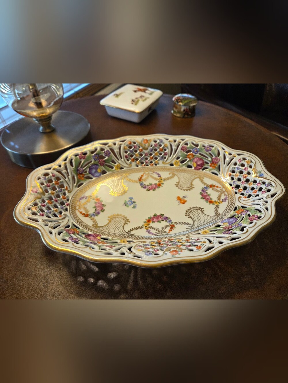 Schumann Bavaria U.S. Occupied Germany Porcekain Bread Basket